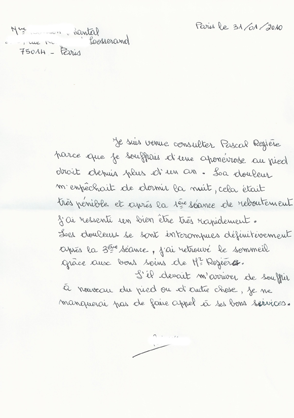 témoignage aponévrose gr